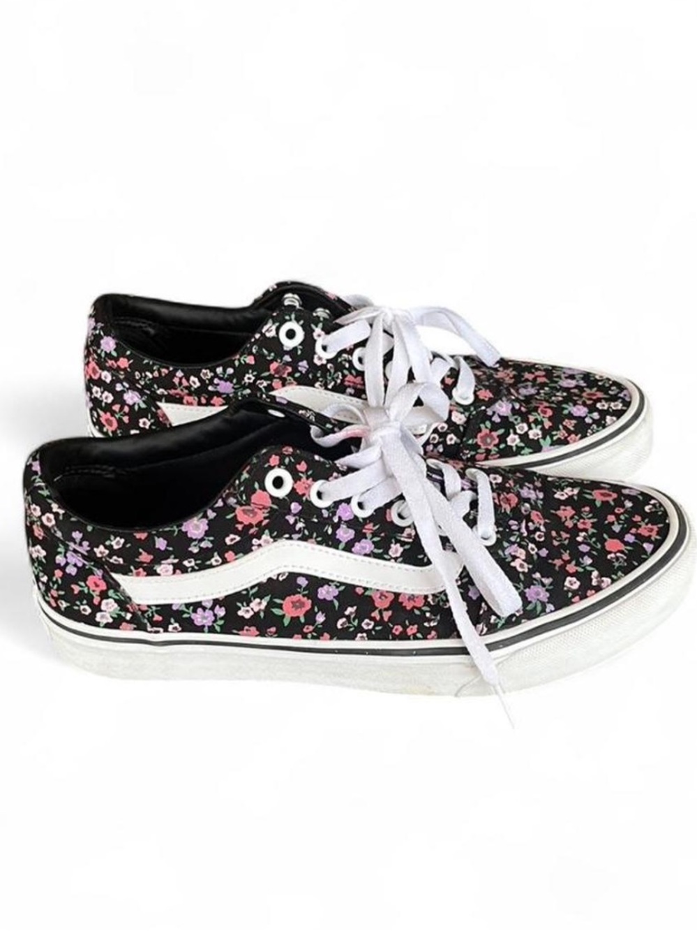 Vans Ward Floral Low Top Sneakers Size 9 - Picture 6 of 9